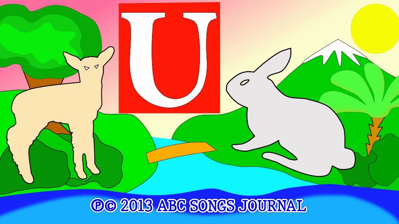 Alphabet song Nursery Rhymes Kids Cartoon 21 of ABC Songs for Children Collection 3, Letter U