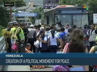Venezuela: Maduro Calls for Creation of Peace Movement