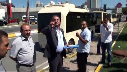Minibüsçüler ile halk otobüsü şoförleri arasında gerginlik