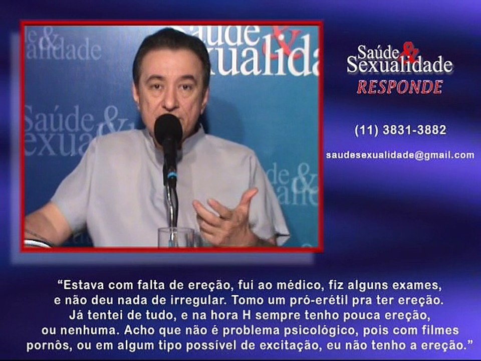 Saúde e Sexualidade Responde 75 – Falta de Ereção, Pró-Eréteis e Exames Normais
