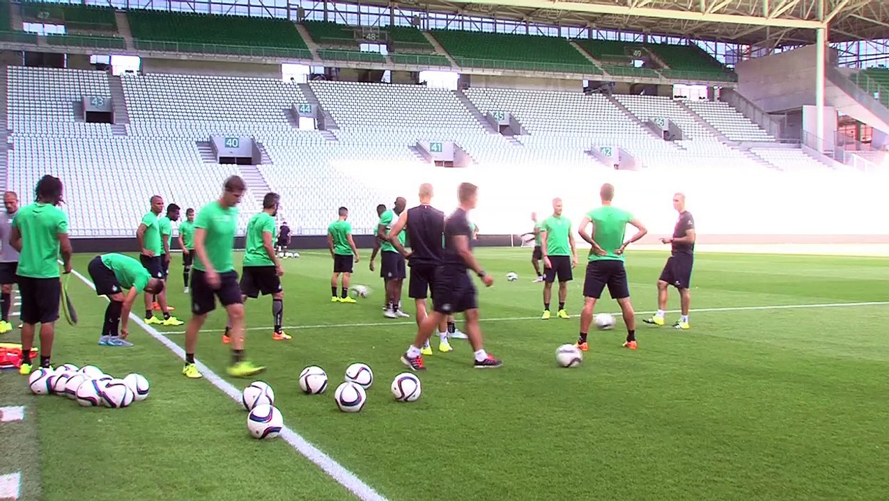 Avant ASSE-Milsami, l'entraînement des Verts dans le Chaudron