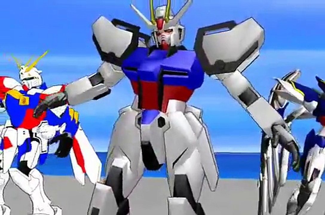 MMD Gangnam Style Strike Burning And Wing Gundam