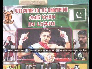 Boxer Amir Khan Visits Lyari