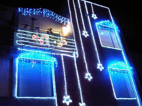 decoracion iluminacion delineamiento fachadas navideñas