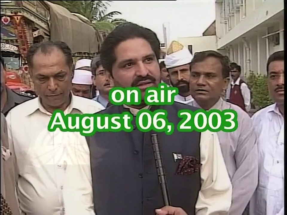 Shabbir Ibne Adil, PTV, News Report: Flood Relief in Sindh  (2003)
