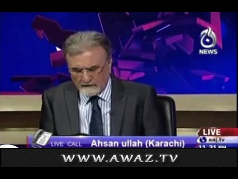 A Live Call is MUTED on Nusrat Javed Show for Talking Against Rana Sanaullah