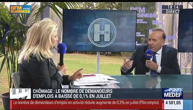 Pierre Gattaz, Medef - 26/08