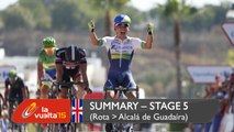 Summary - Stage 5 (Rota / Alcalá de Guadaíra) - La Vuelta a España 2015