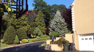 Tennis ball trick shots