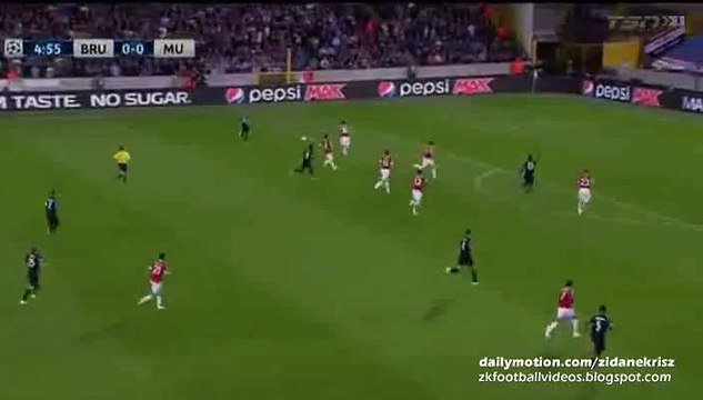 Brugge big chance | Club Brugge v. Manchester United - UCL 15-16 Play-offs 26.08.2015 HD