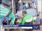 Accidente de tránsito dejó como saldo 17 heridos