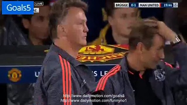 Wayne Rooney Goal Club Brugge 0 - 1 Manchester United Champions League 26-8-2015