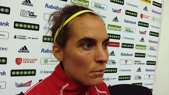Hockey: Caroline Wagemans (Red Panthers) à l'interview