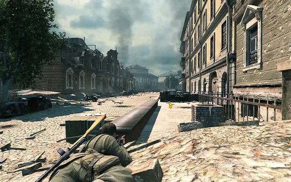 IDF Israel Sniper Elite V2 Game - 3 shots 5 kills (Slow MotionGraphic Violence)