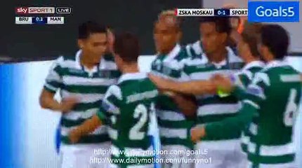 Teofilo Gutierrez Goal CSKA Moscow 0 - 1 Sporting Champions League 26-8-2015