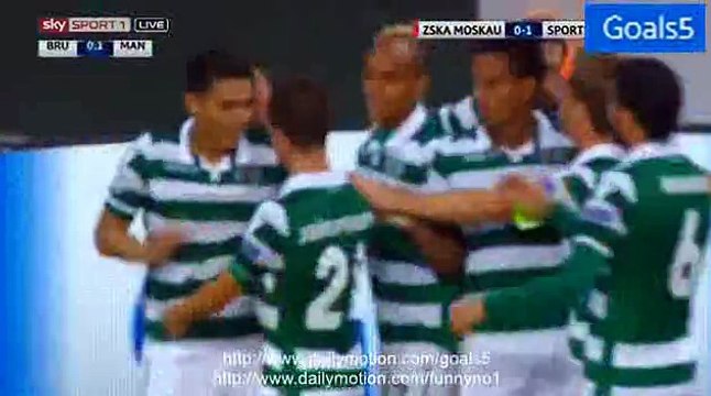 Teofilo Gutierrez Goal CSKA Moscow 0 - 1 Sporting Champions League 26-8-2015