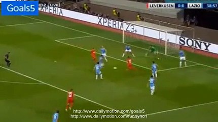 Hakan Calhanoglu Goal Leverkusen 1 - 0 Lazio Champions League 26-8-2015