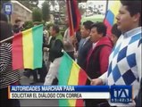 Tulcán: Autoridades y gremios marchan para solicitar la presencia del presidente Correa