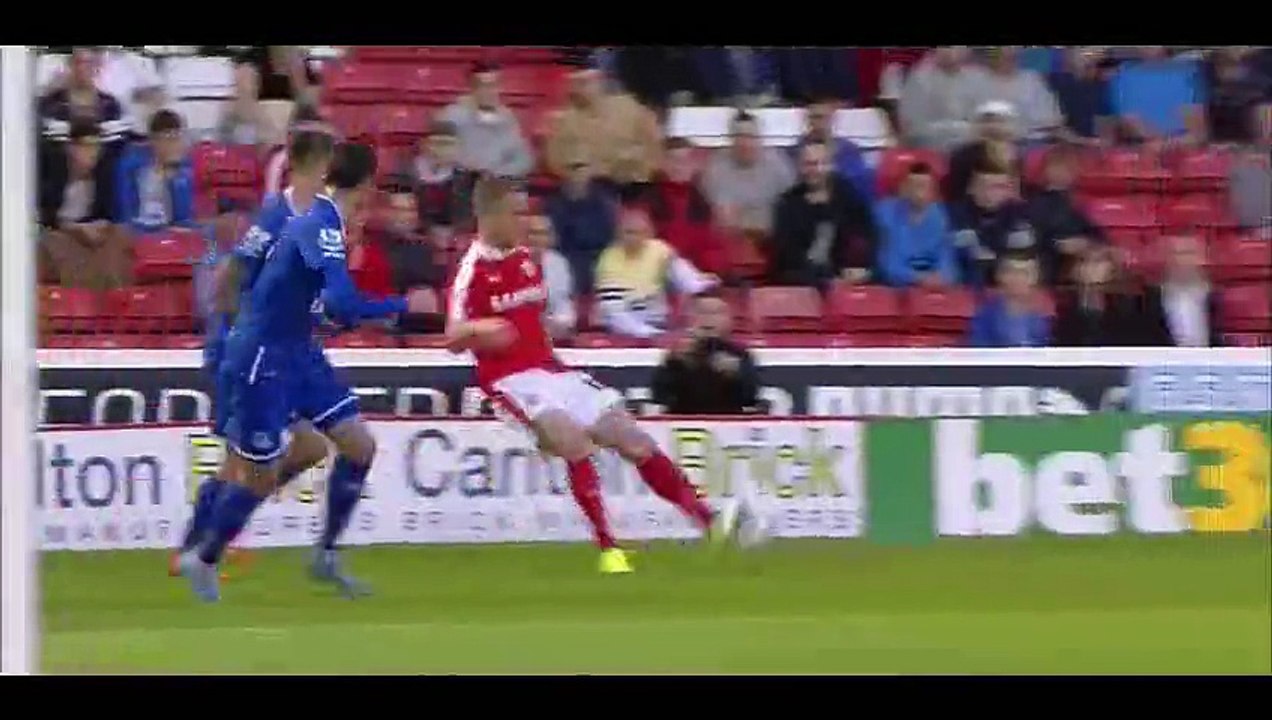 Goal Winnall - Barnsley 1-0 Everton - 26-08-2015 Capital One Cup