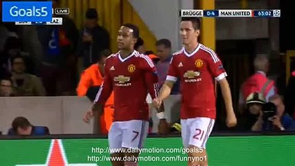 Ander Herrera Goal Club Brugge 0 - 4 Manchester United Champions League 26-8-2015