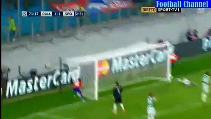 Goal Doumbia - CSKA 2-1 SPORTING CP 26.08.2015