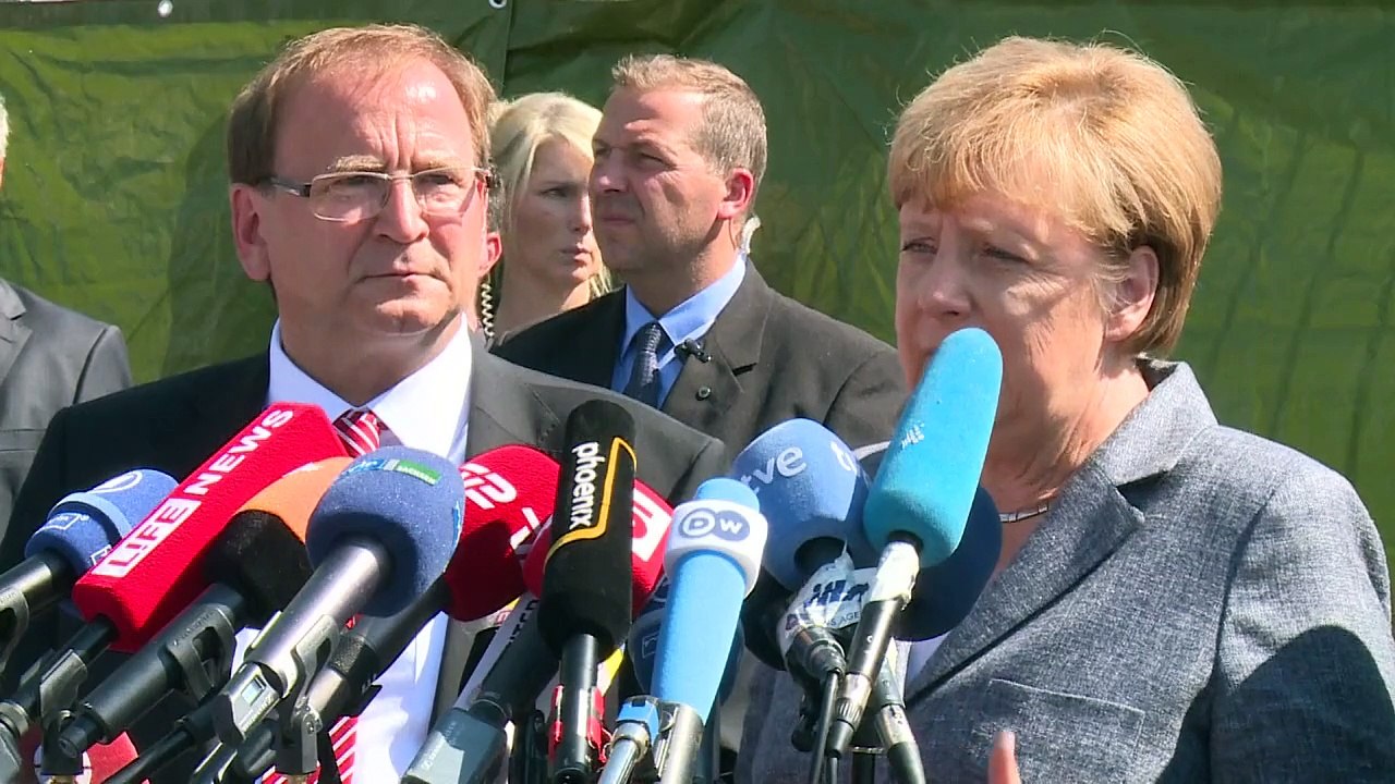 Merkel in Heidenau: 'Keine Toleranz' bei Fremdenfeindlichkeit