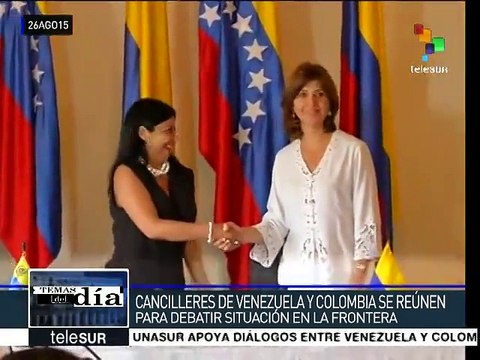 Cancilleres de Colombia y Venezuela analizan situación fronteriza