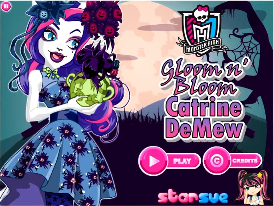 Monster High Makeup Game Doll Video Full Episode Catrine DeMew Gloom and Bloom v2