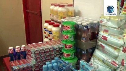 Detuvieron a tres personas por presuntamente acaparar 2.4 toneladas de productos básicos