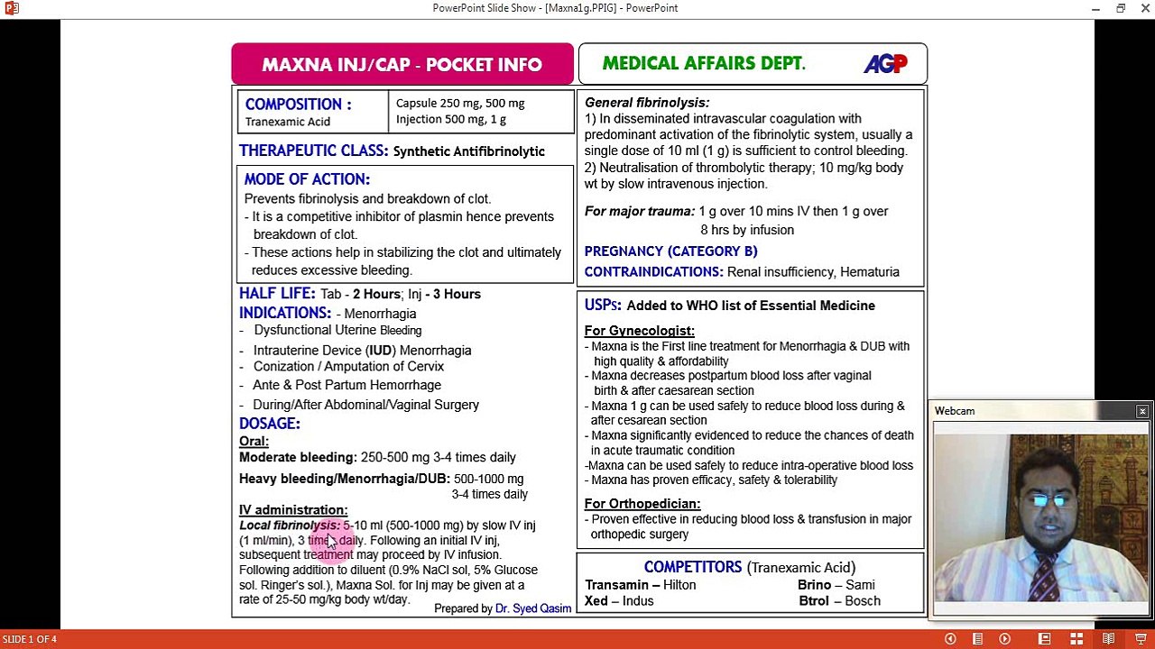 Maxna 1g Pocket Info Training by Dr.Qasim
