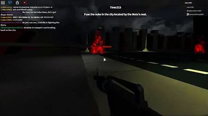 KABOOOOOM | Roblox Godzilla 2014 Project W/ Lolsky The Polar Bear