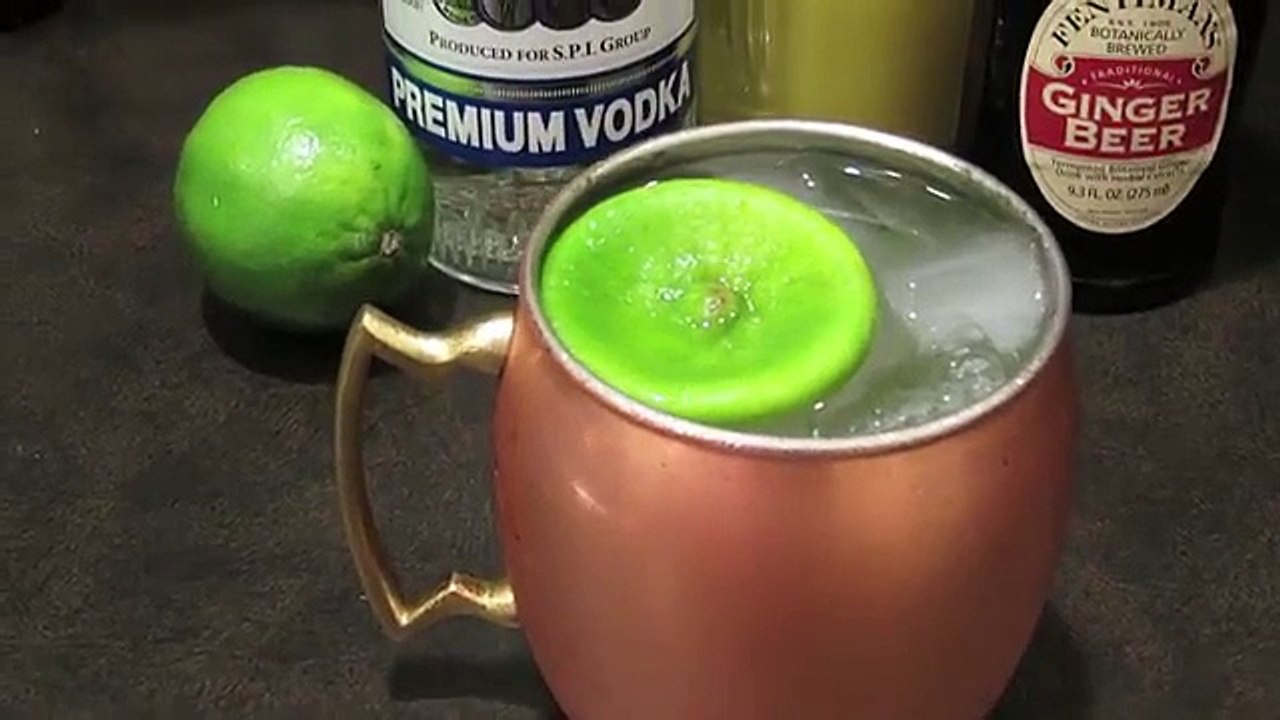 The Classic Highball of Vodka, Lime and Ginger Beer
