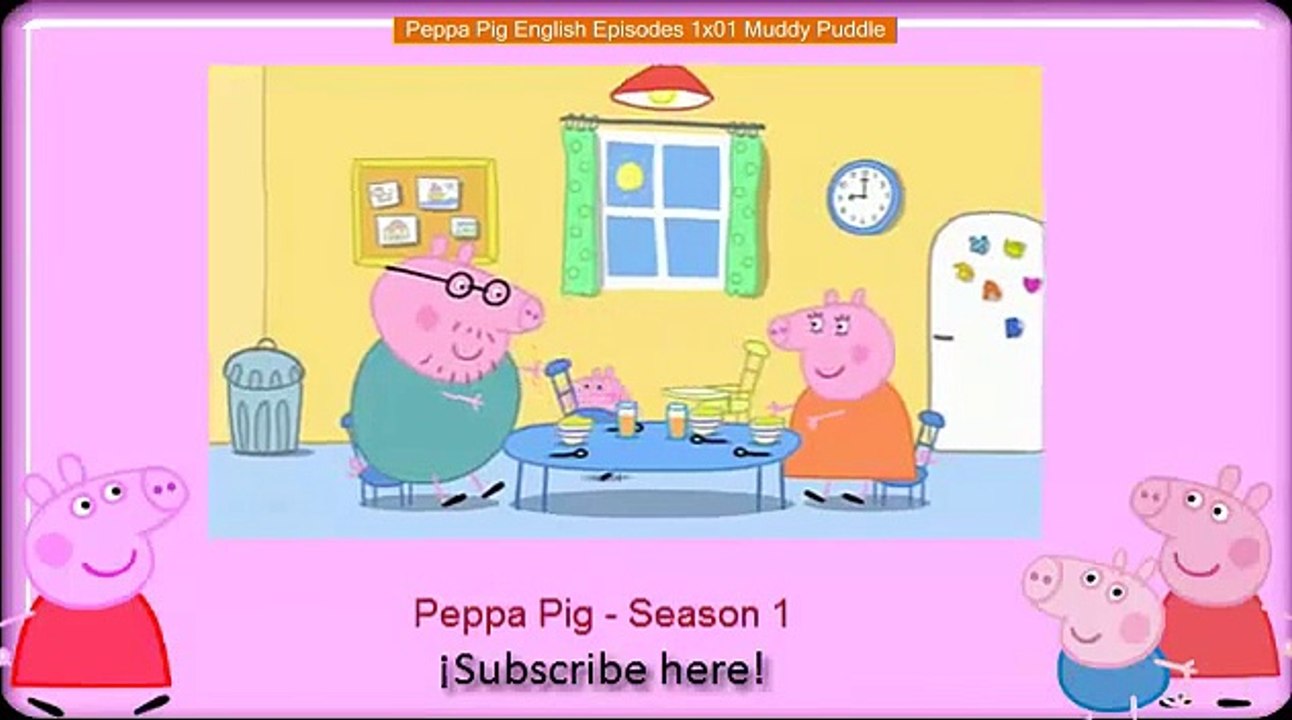 Peppa Pig English Episodes 1x01 Muddy Puddle