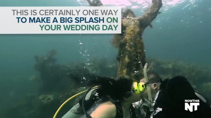 Newlywed Couple Gets Married Underwater