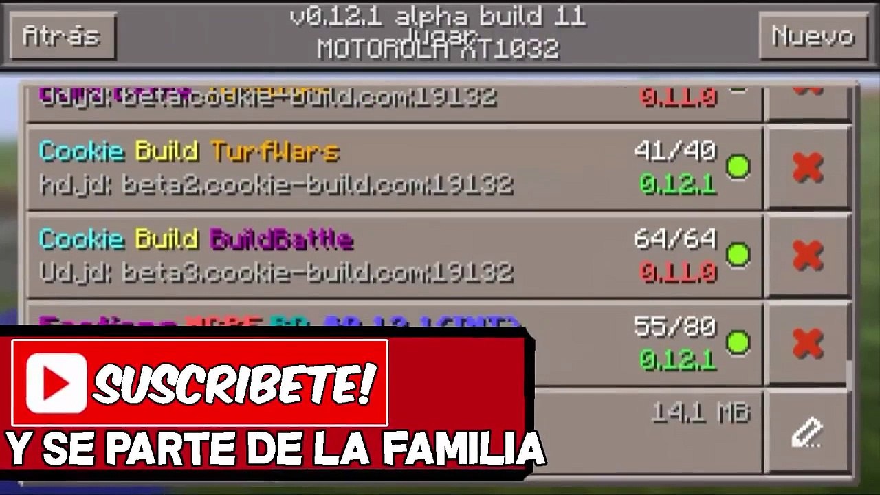 Minecraft PE 0.12.0 - 0.12.1 - SERVERS PARA MINECRAFT PE 0.12.1 - Spleef, Build Battle, Skywars