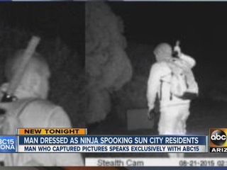 Man dressed like a ninja spooking Sun City residents