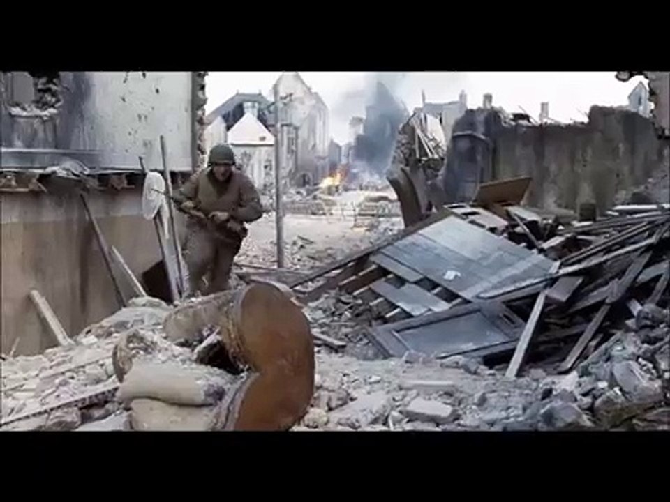 saving private ryan helmet throwing scene