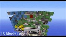 Minecraft Incredibly Small 8x8 Piston Door (3960 blocks)