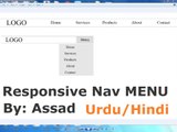 Horizontal Responsive Navigation Menu HTML5 & CSS3 (Urdu/Hindi)