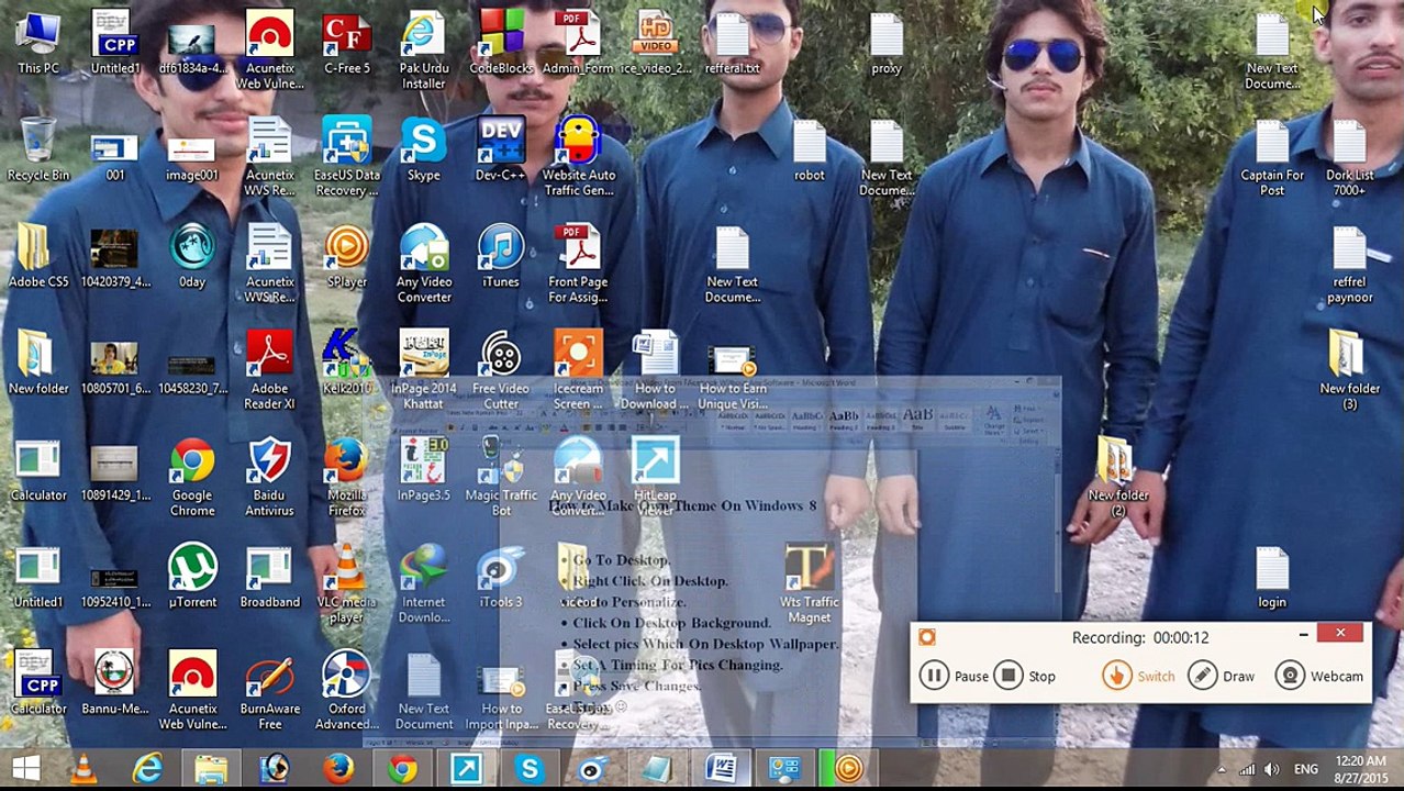 how to Make Own Theme For Windows 8