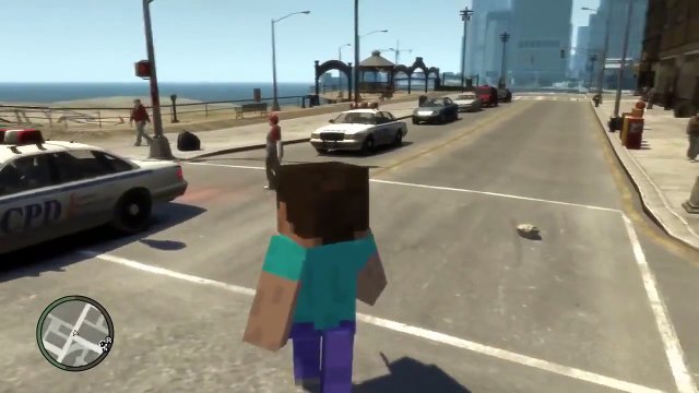 GTA 4 MINECRAFT STEVE MOD !! GTA 4 Mod Tanıtımları GTA IV PC Mods