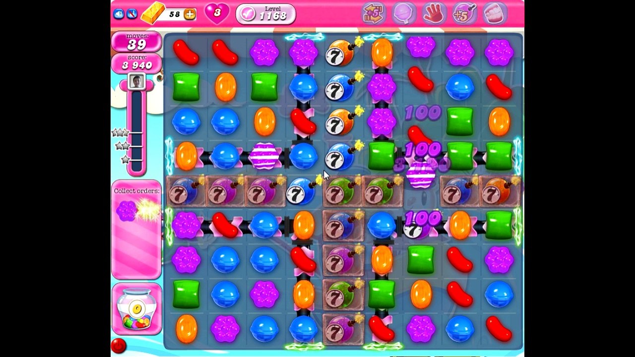 Candy Crush Saga level 1168