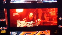 WWE 2K16 Terminator commercial on RAW at Brooklyn 8/24/15