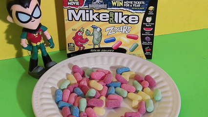 Mike and Ike with Robin, Teen Titans Go! Cartoon Network Sour Candy