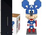 Details LOZ Diamond Blocks Nanoblock Mickey Mouse Featuring Captain America Ed Top