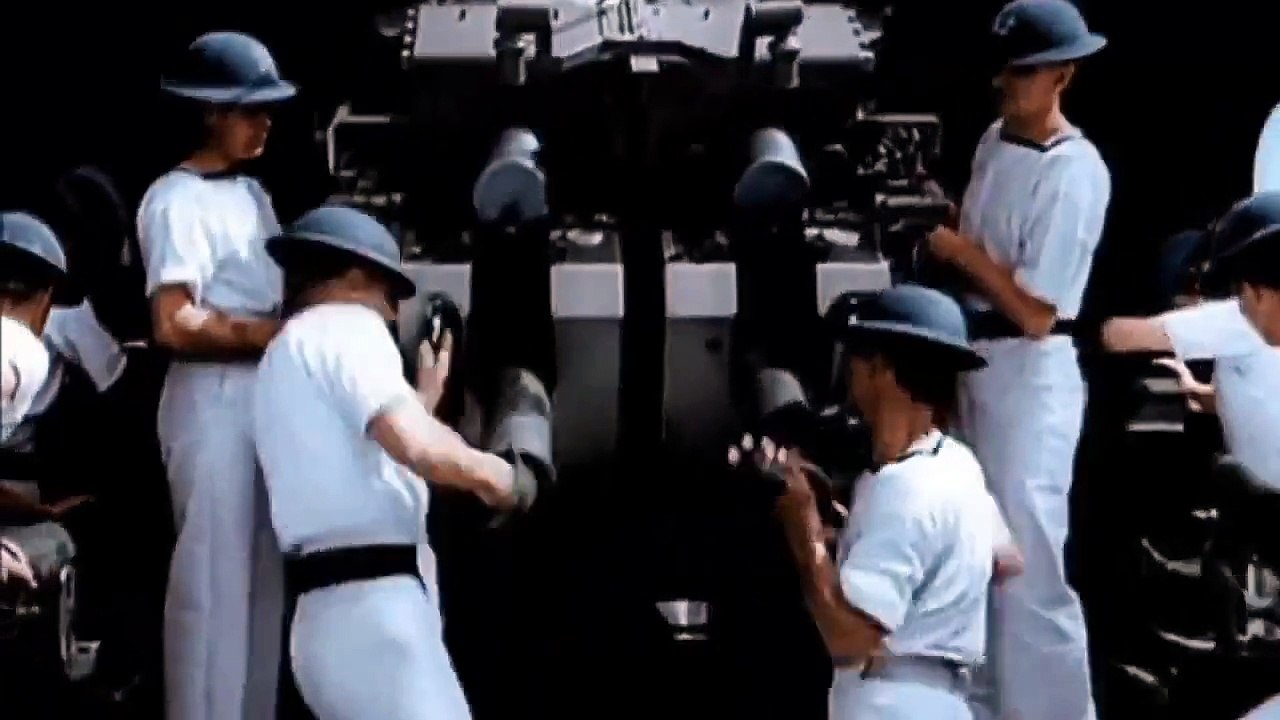 The fierce fight scene of World War II