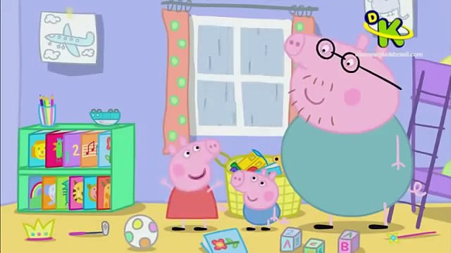 Peppa Pig O jogo do dia de chuva Nova Temporada Português Brasil