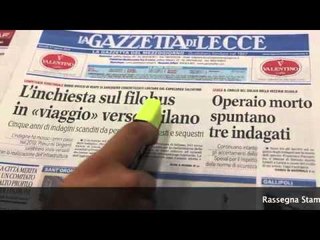 Rassegna Stampa 27 Agosto 2015 - leccenews24 -