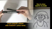 How to draw SANTA CLAUS Christmas Tutorial with RAEART