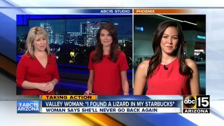 Valley woman says she found a lizard in her Starbucks